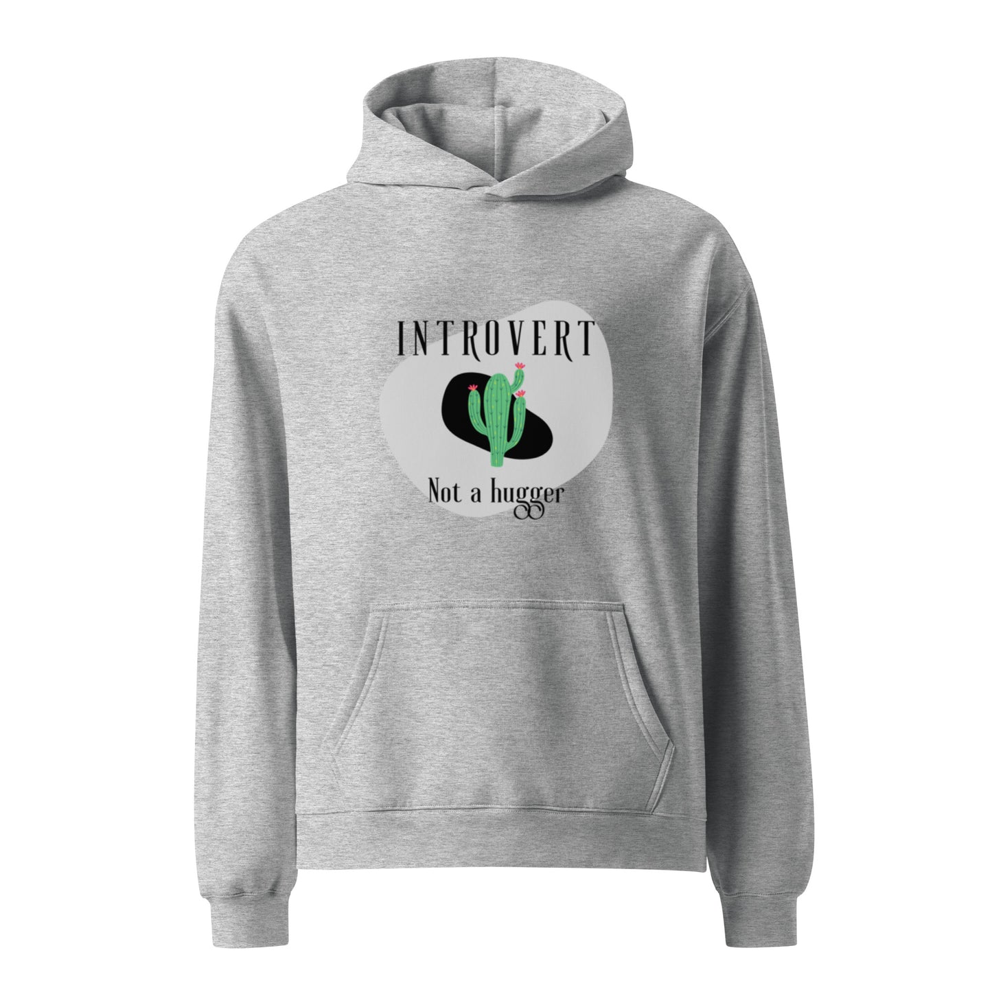 Introvert Not a Hugger Oversized Hoodie - Eco-Friendly Unisex Fit