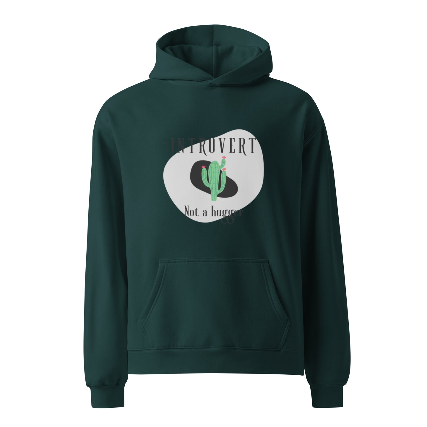 Introvert Not a Hugger Oversized Hoodie - Eco-Friendly Unisex Fit